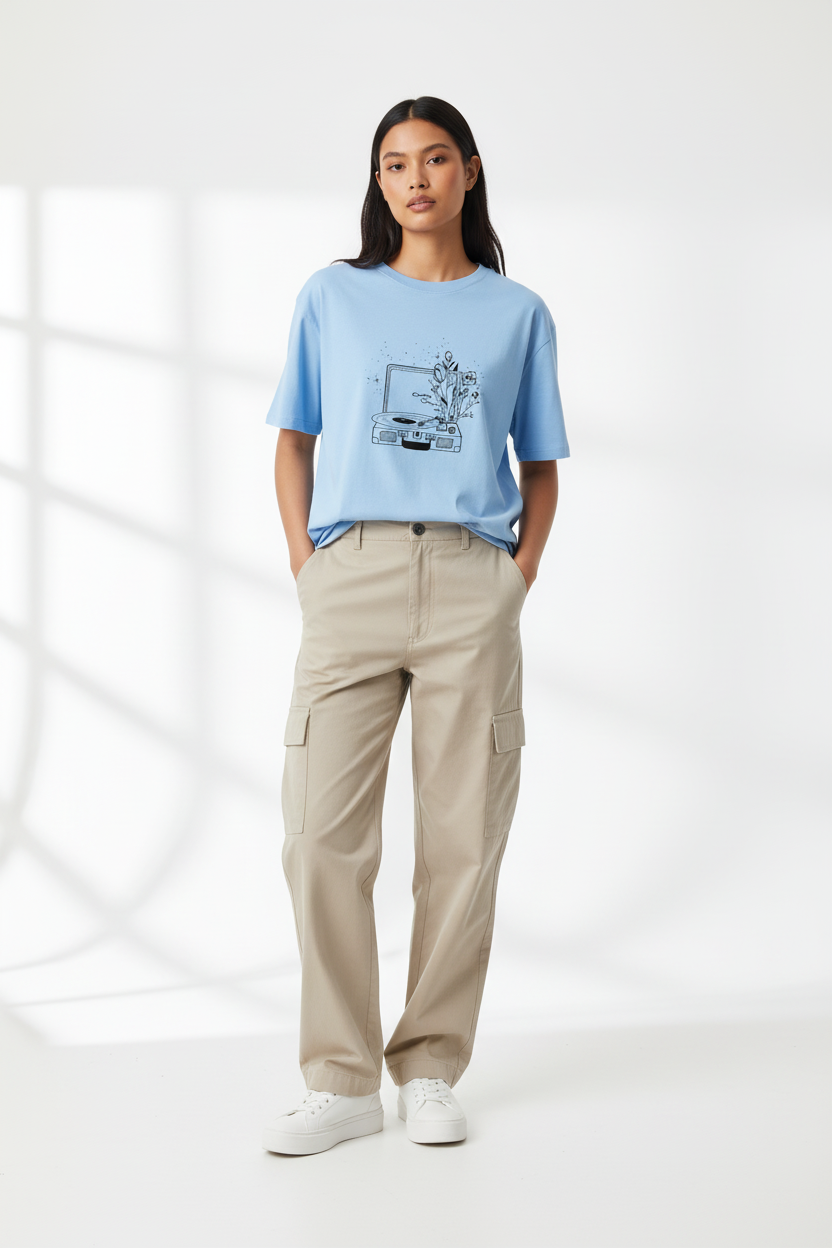 Baby Blue female front view