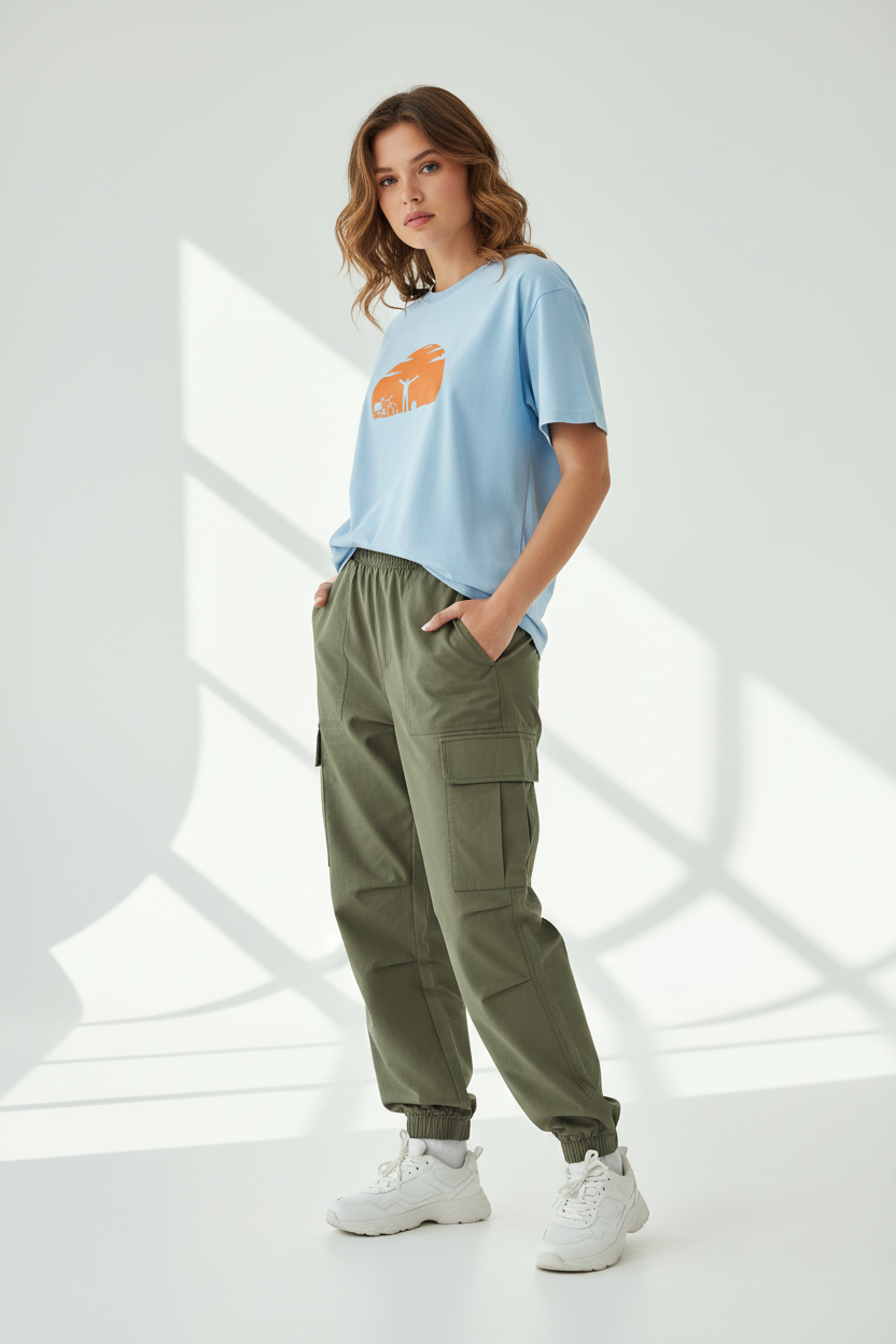 Baby Blue - female three-quarter