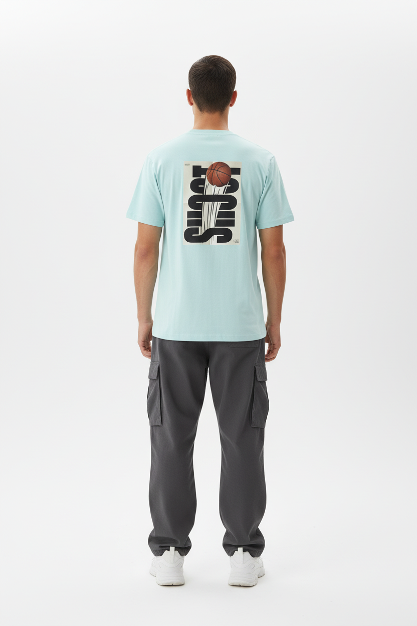 Baby Blue - Male Model - Back View