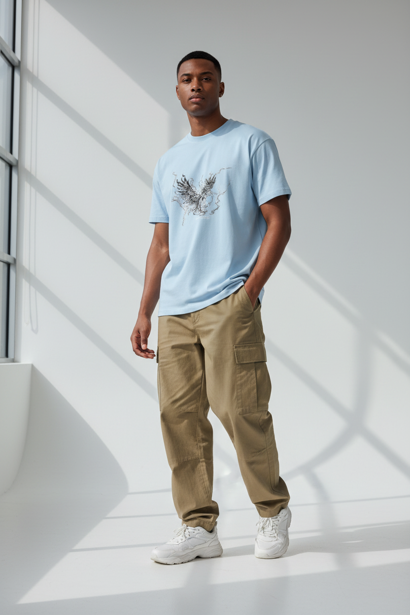 Baby Blue Male Model