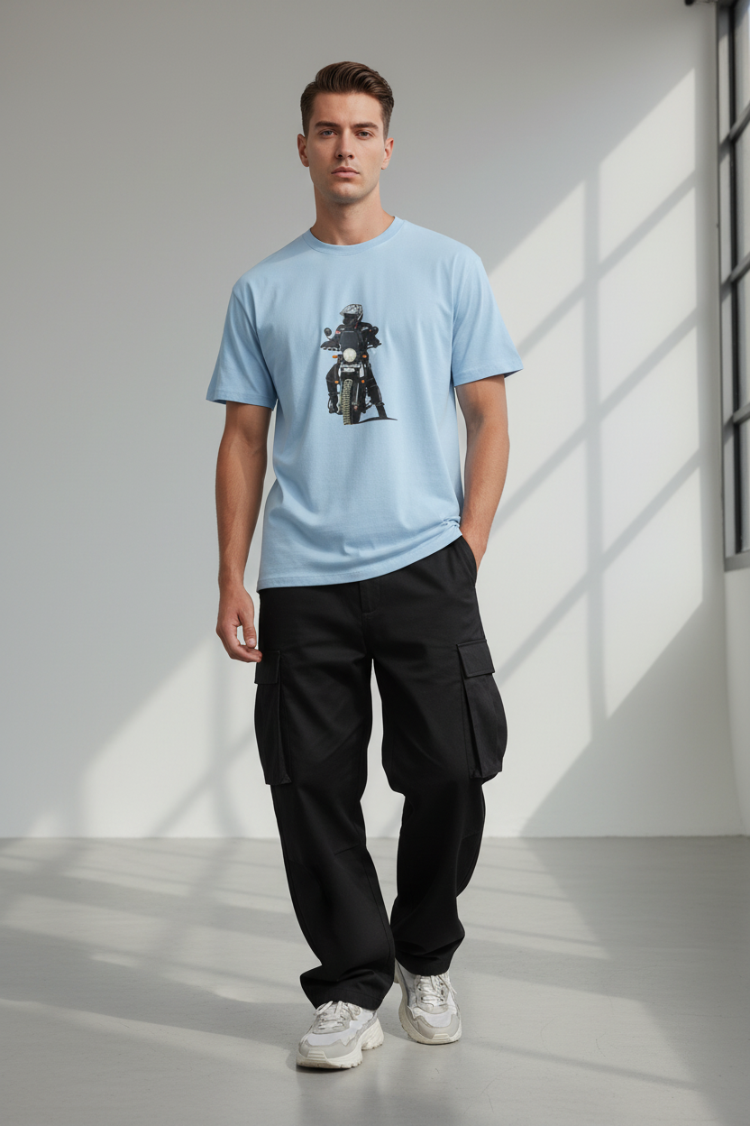 Baby Blue Male Model