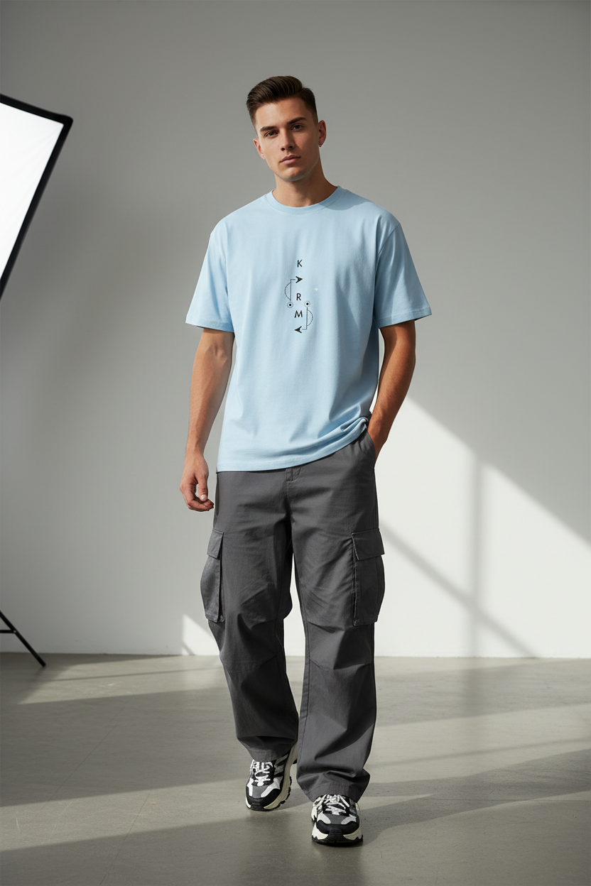 Baby Blue Male Model