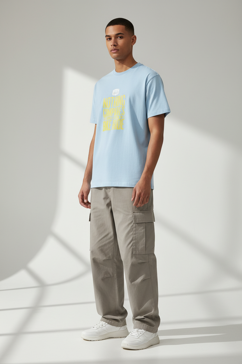 Baby Blue - male three-quarter