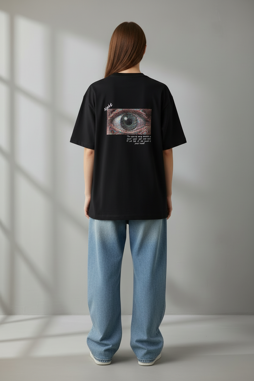 Black back view with design