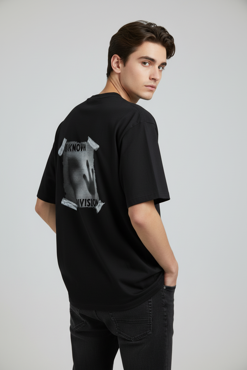 Black back view with design