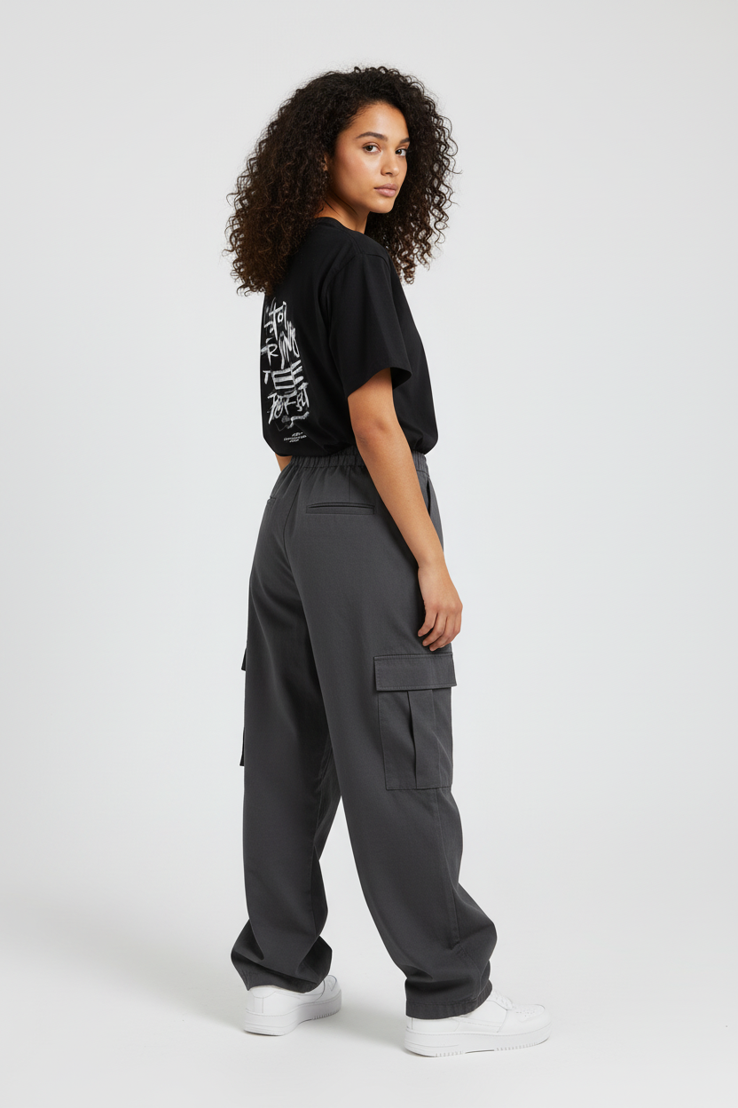 Black female back over-shoulder