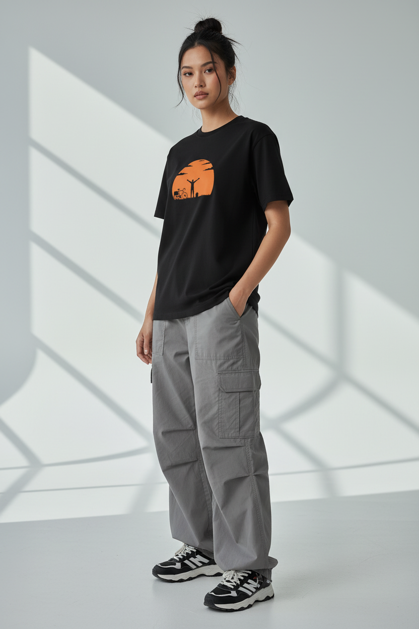 Black - female three-quarter