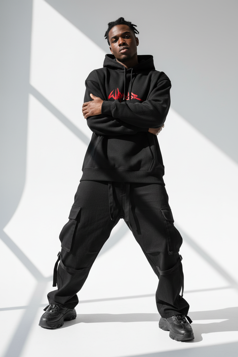 Black male - crossed arms power pose