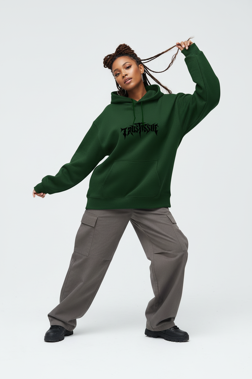 Bottle Green female - fluid dreamy pose