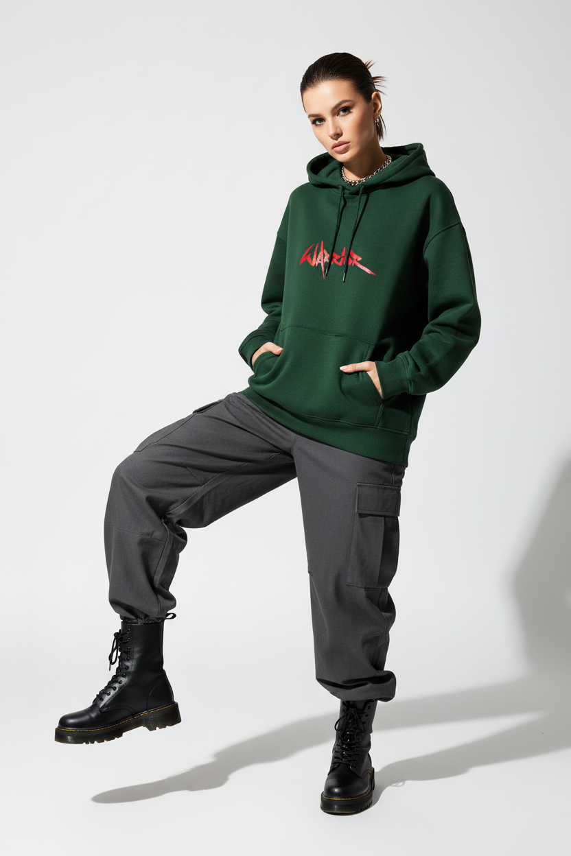 Bottle Green female - one leg bent pose