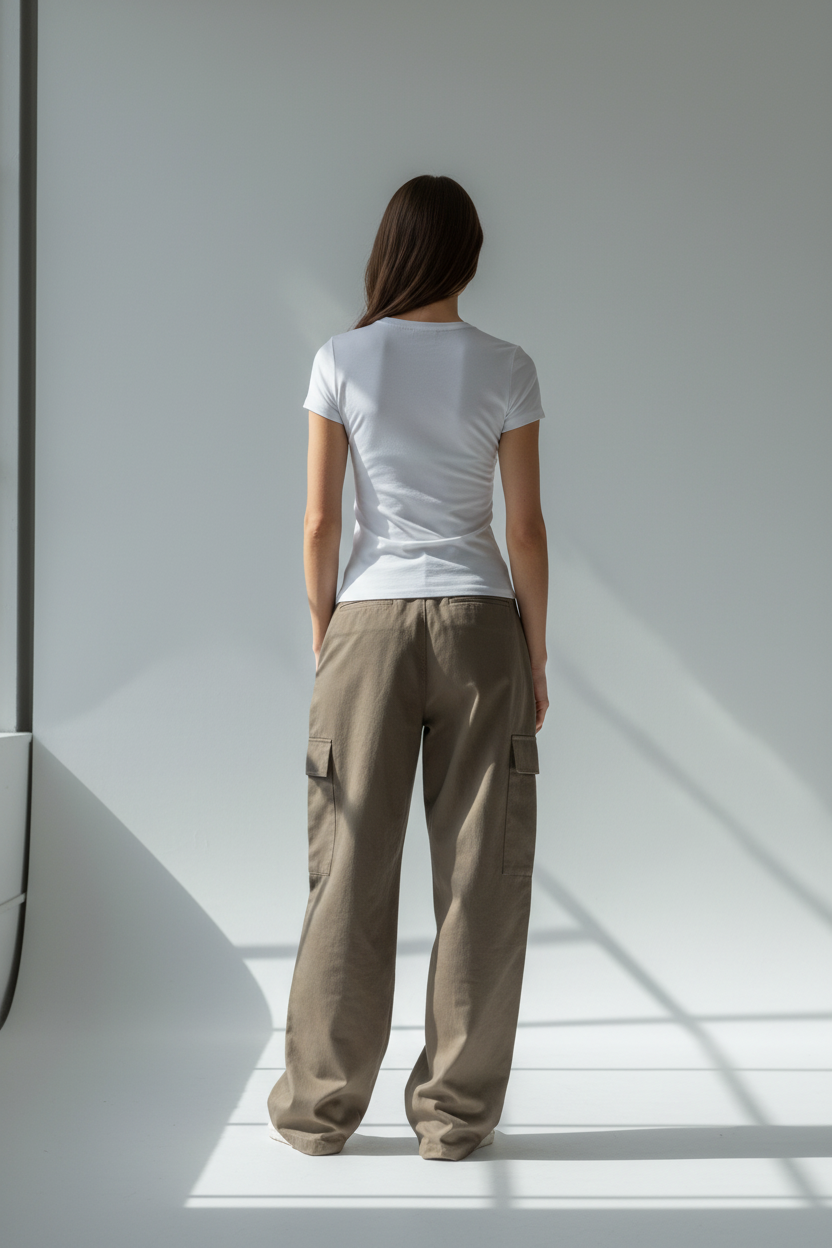 Female model - back view