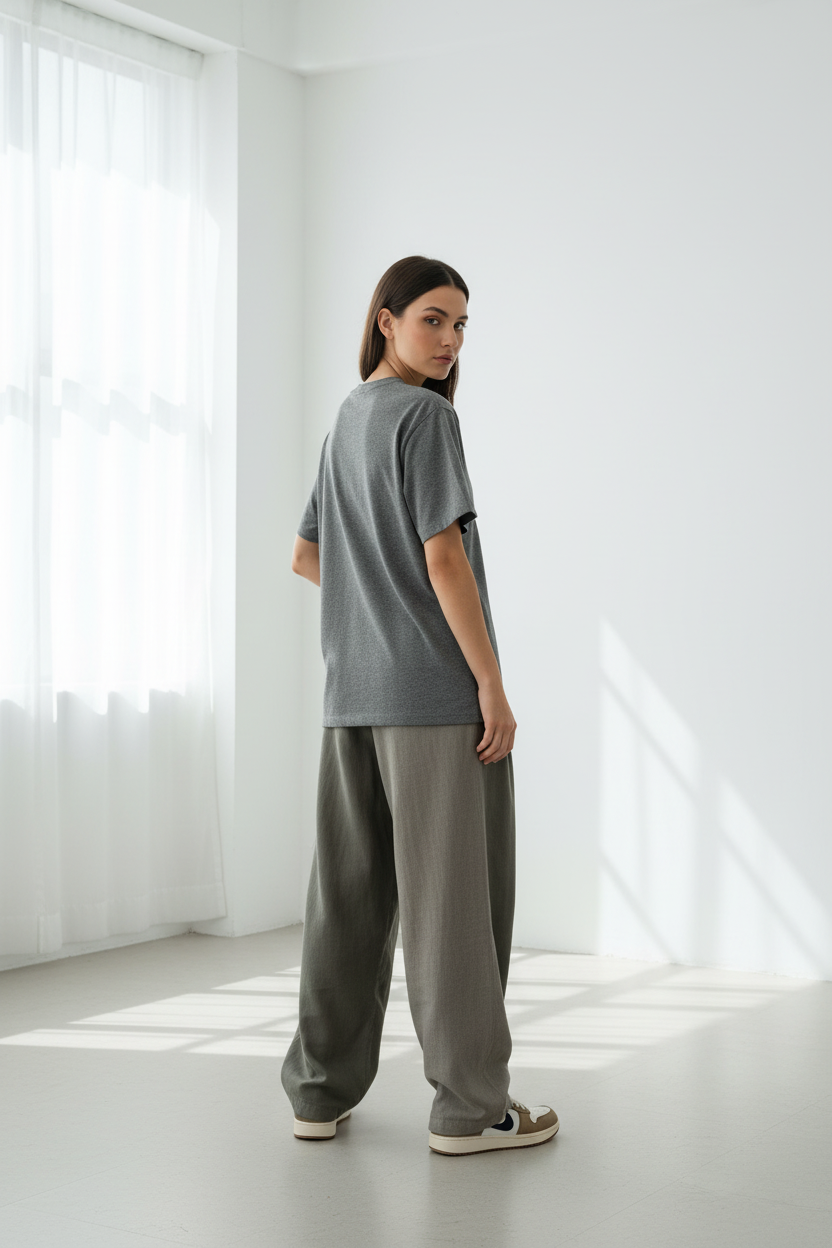 Female model - back view