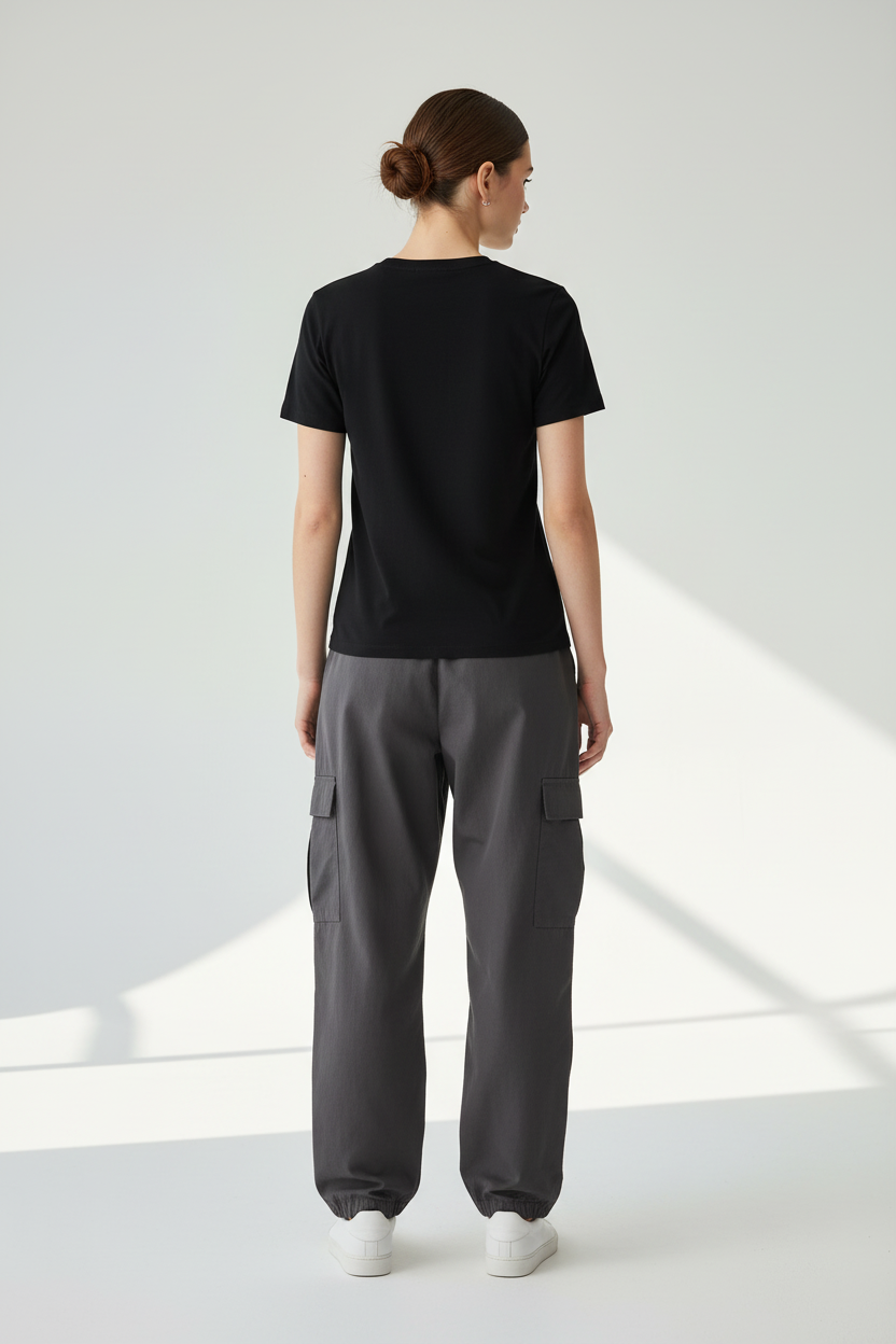 Female model - back view