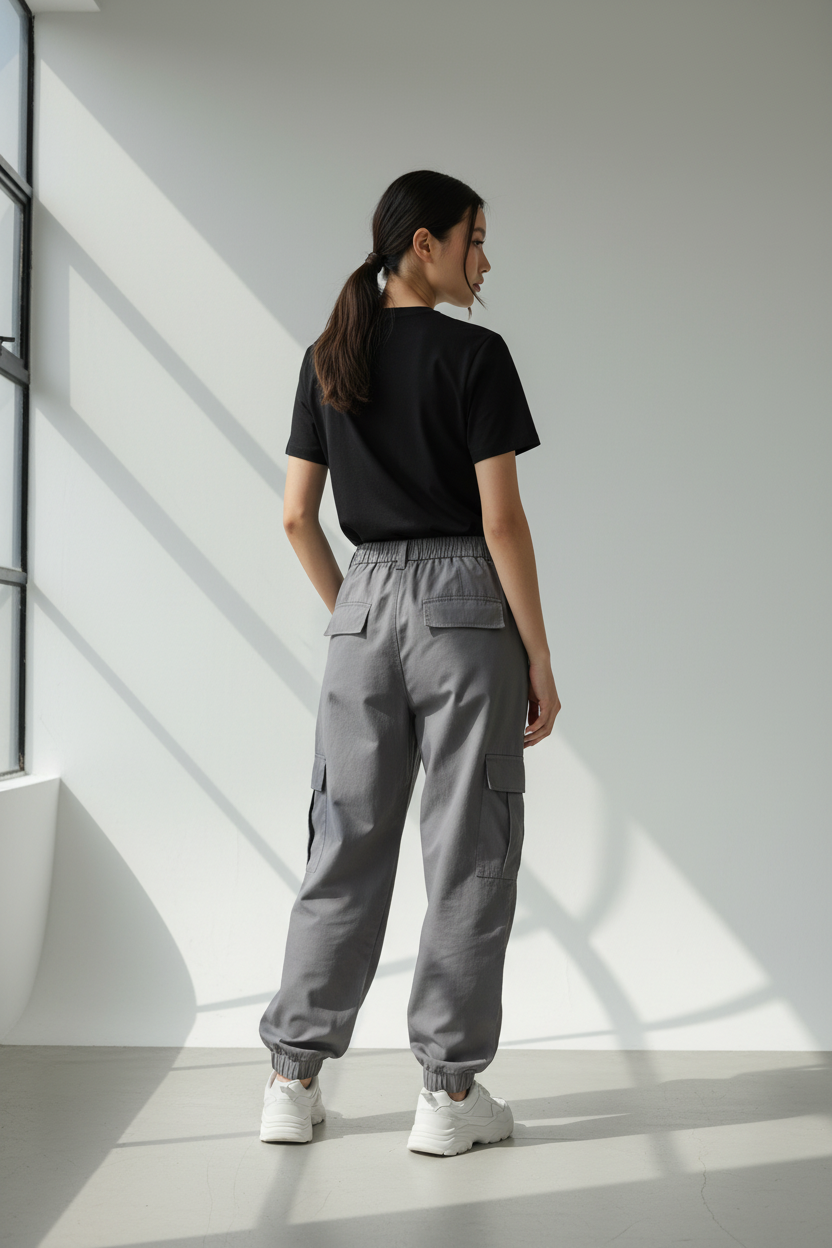 Female model - back view