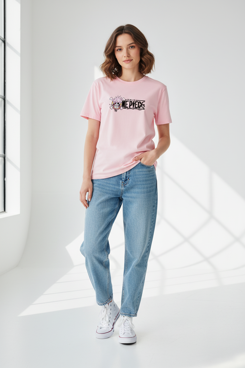 Female model - Light Baby Pink front