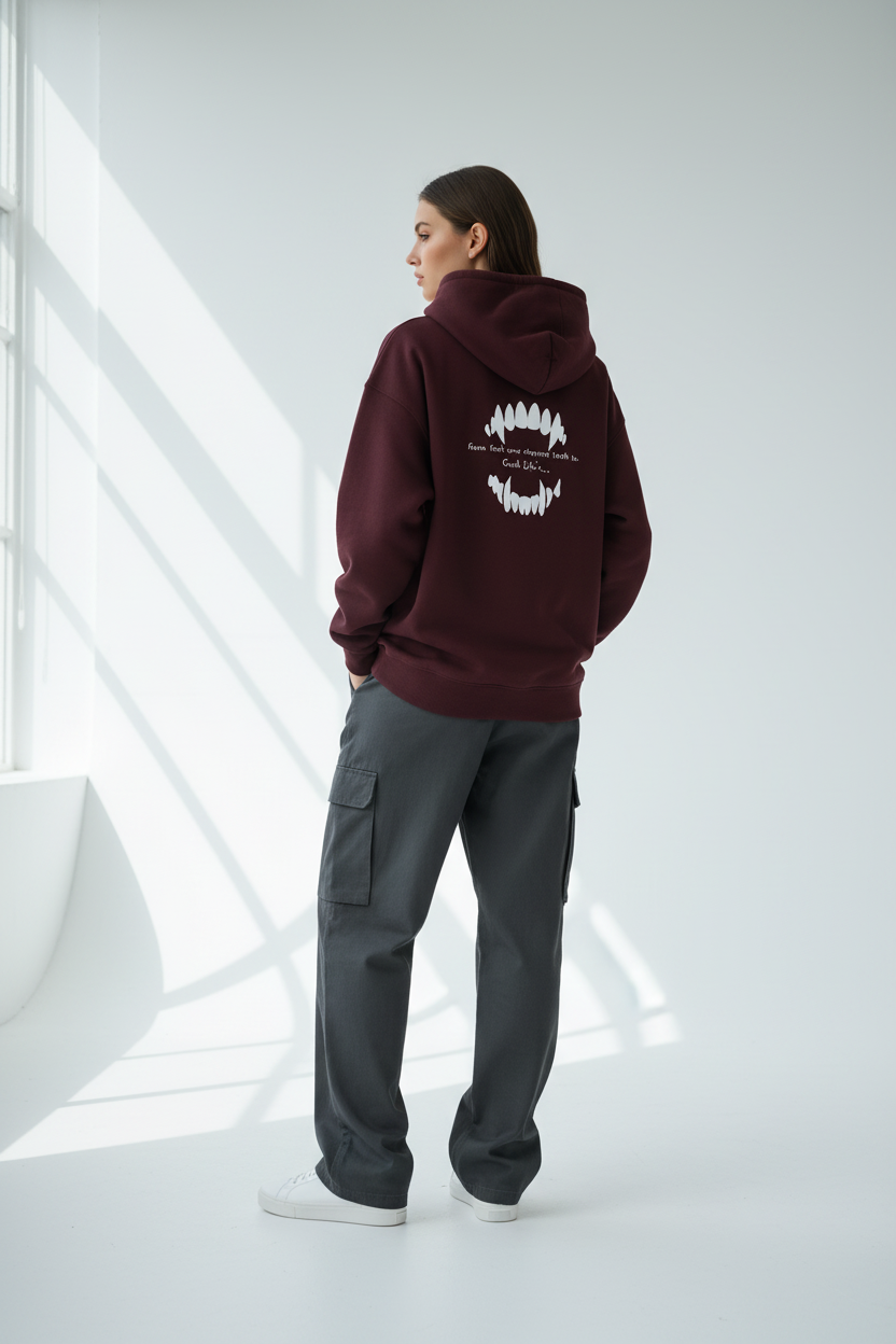 Female model - Maroon back