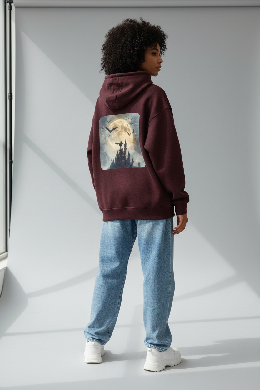 Female model - Maroon back