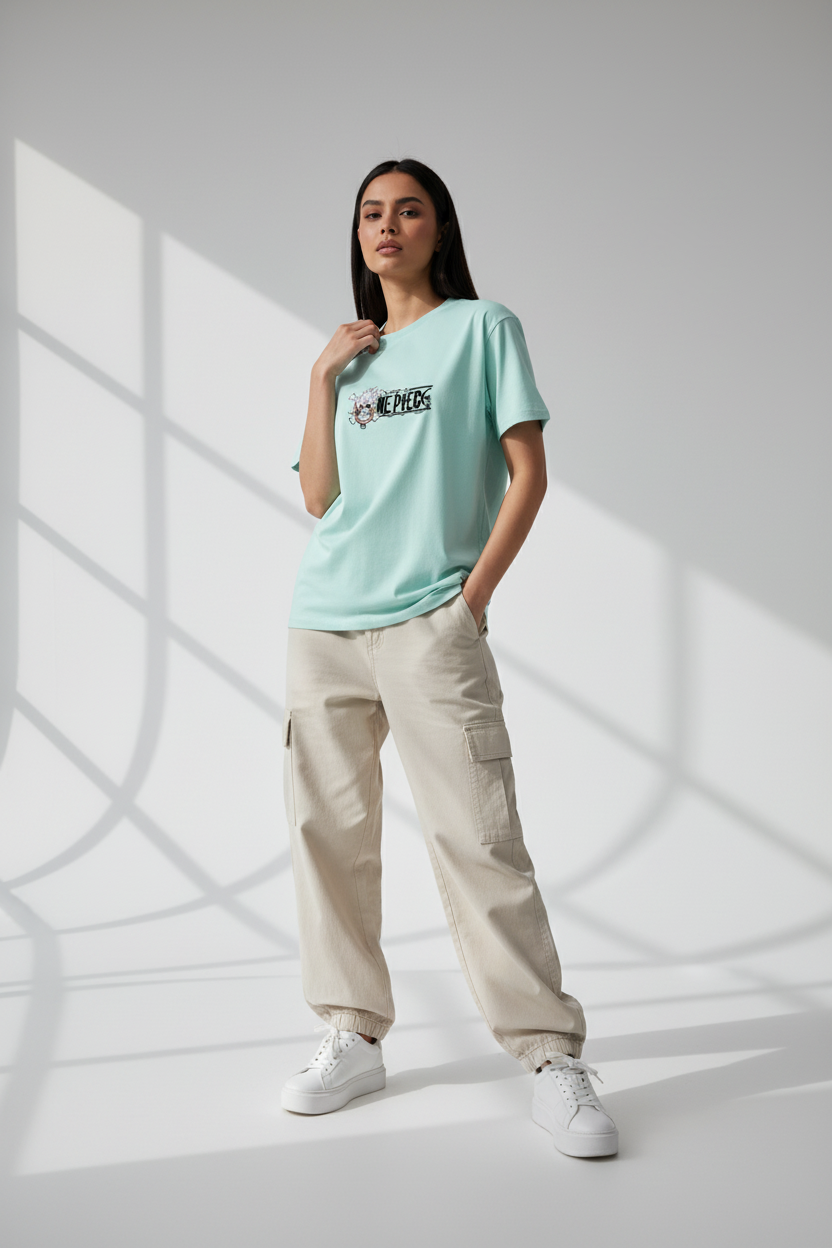 Female model - Mint front