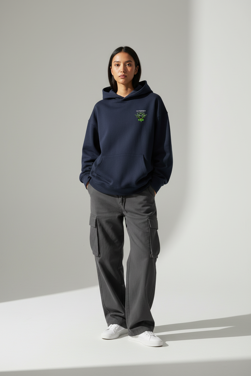 Female model - Navy Blue front