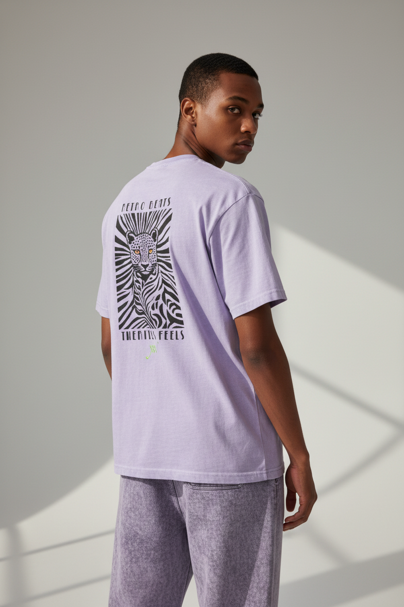 Lavender - Back view with design