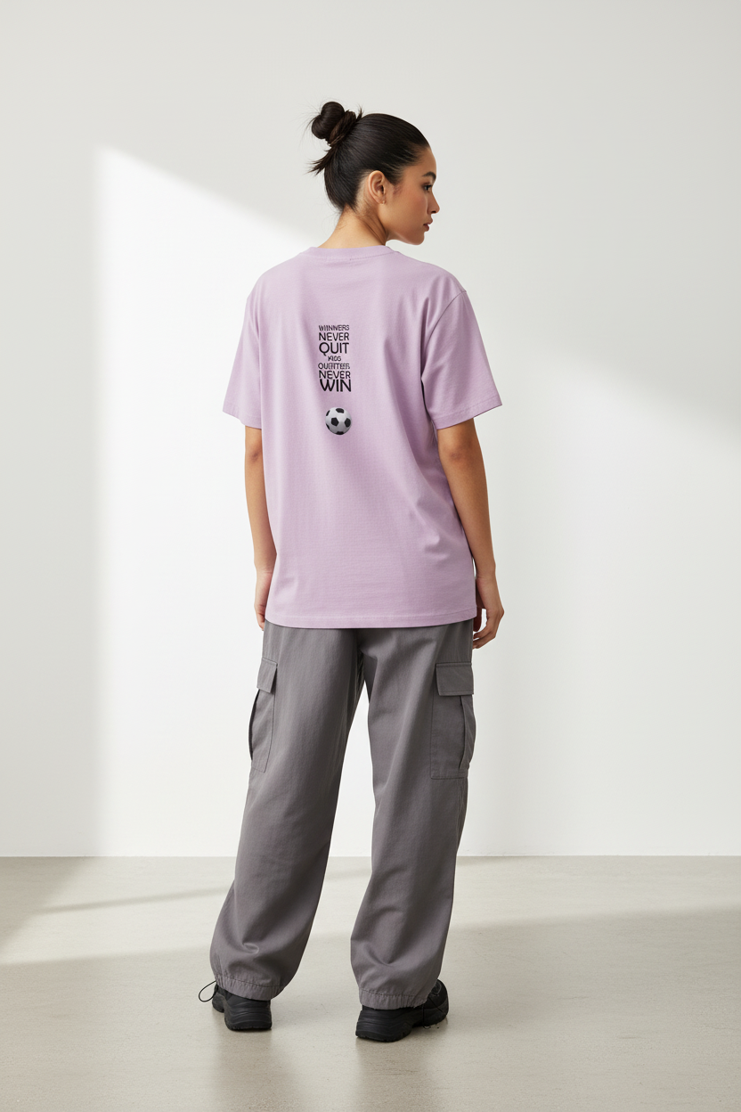 Lavender - Female Model Back View