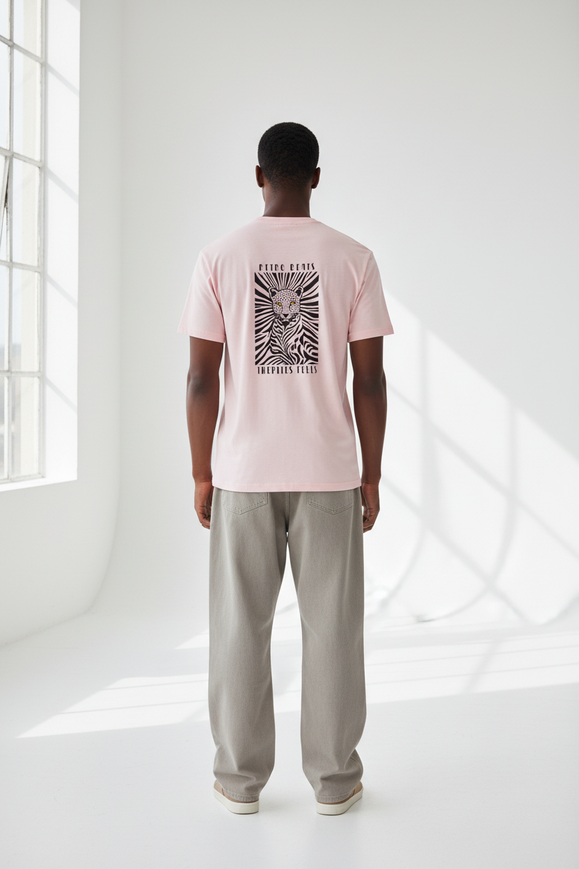 Light Baby Pink Back View
