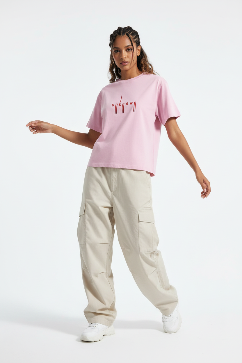 Light Baby Pink female - gentle peaceful pose