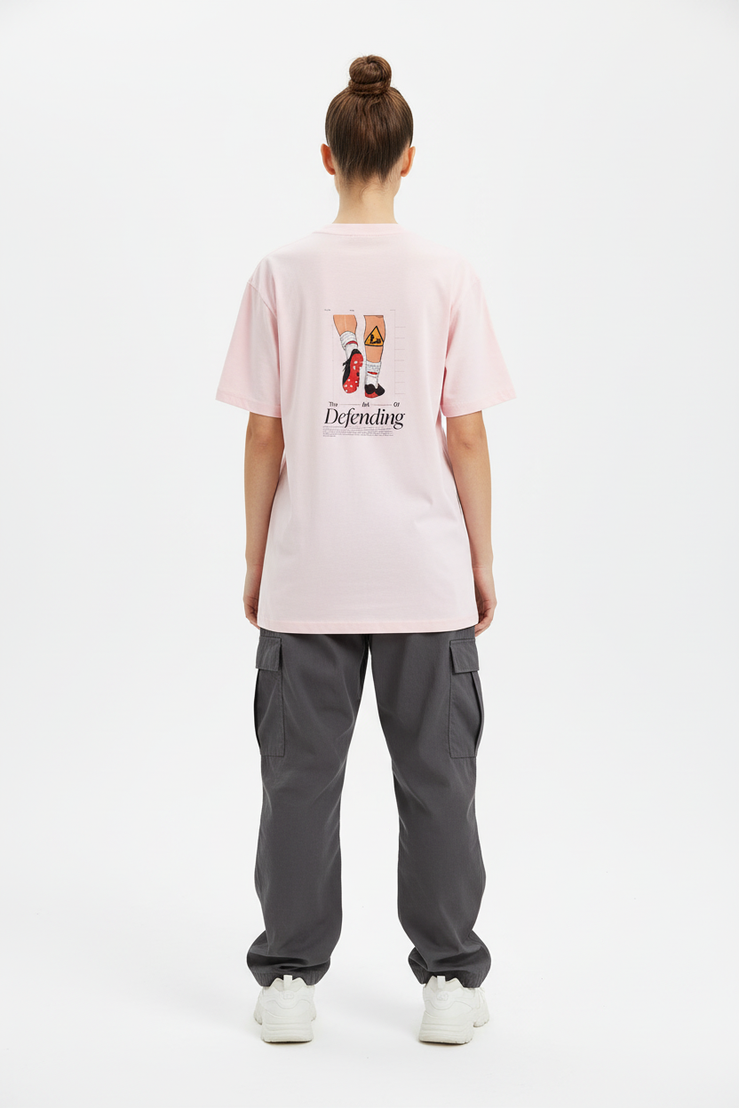 Light Baby Pink - Female Model Back View