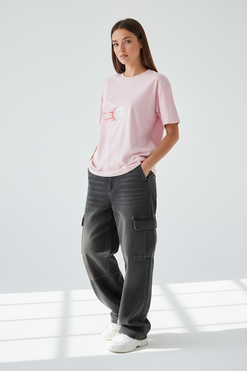 Light Baby Pink - Female Model Front Three-Quarter