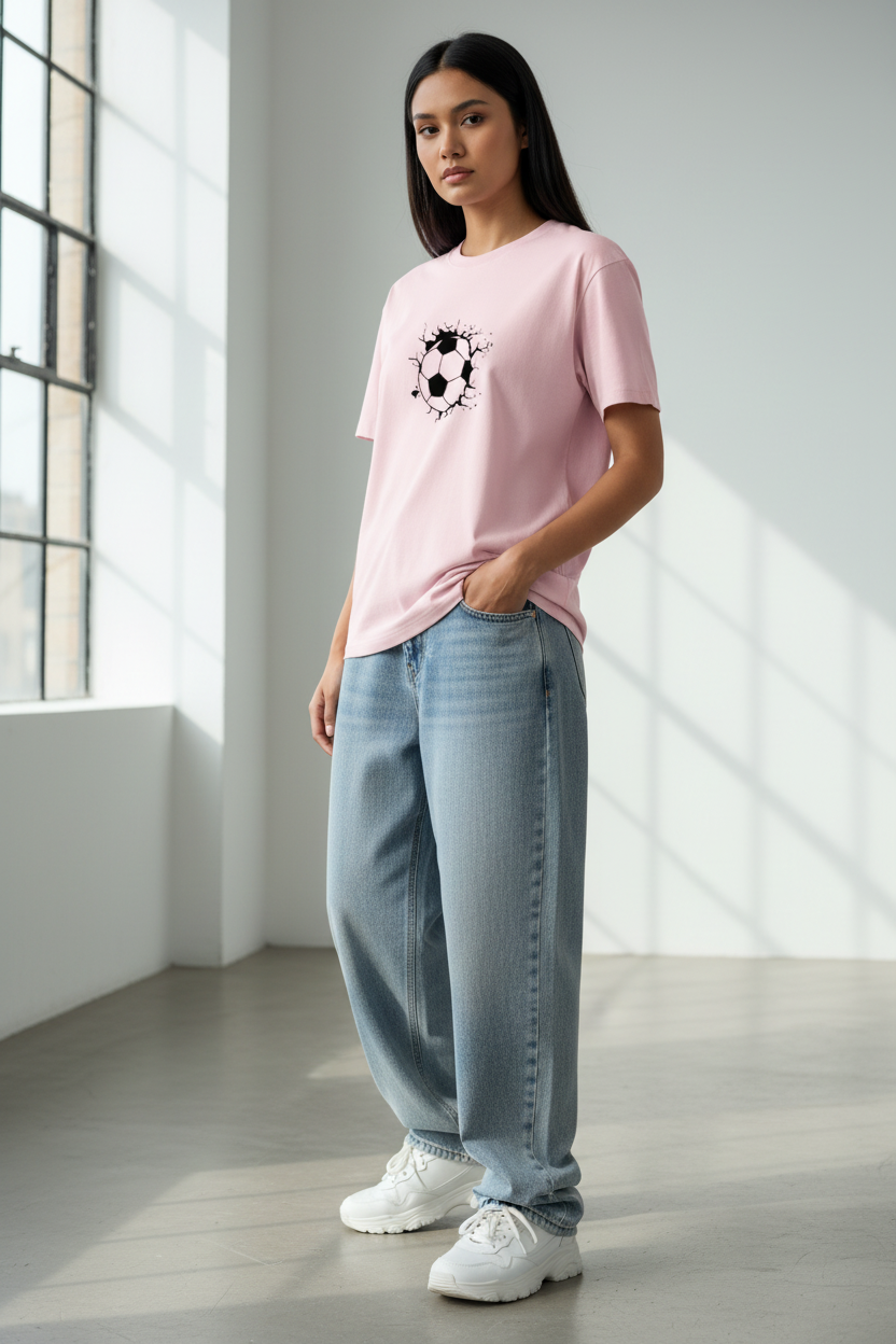 Light Baby Pink - Female Model Front Three-Quarter