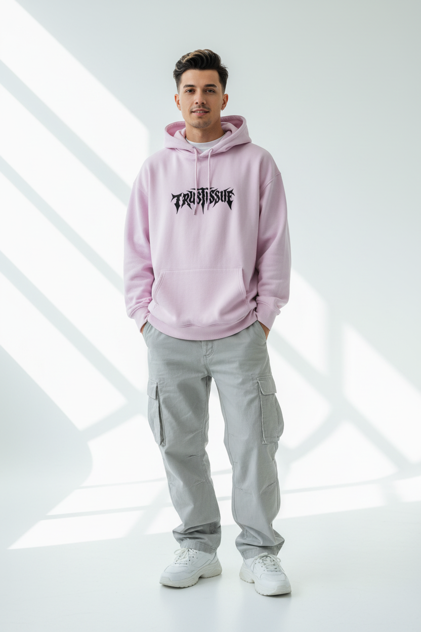 Light Baby Pink male - calm peaceful pose