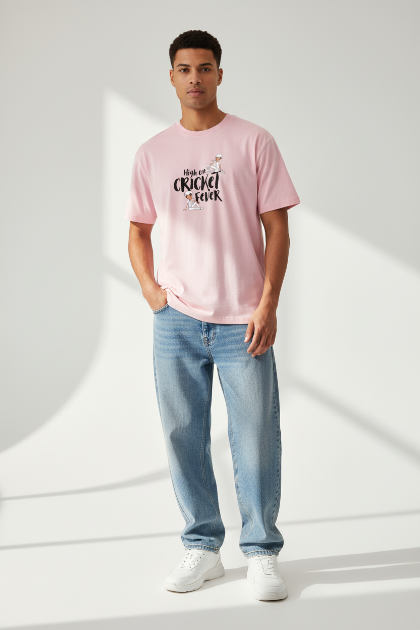 Light Baby Pink - Male Model Front View