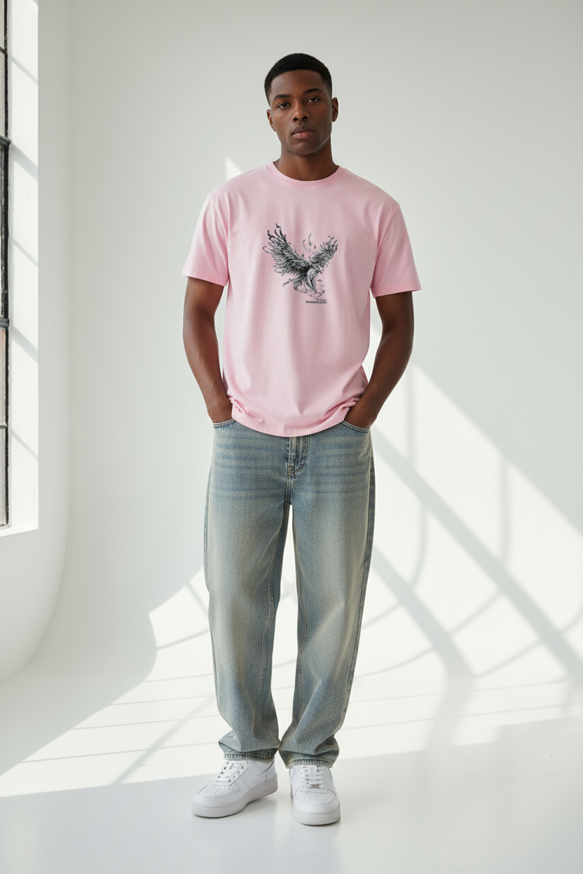 Light Baby Pink Male Model