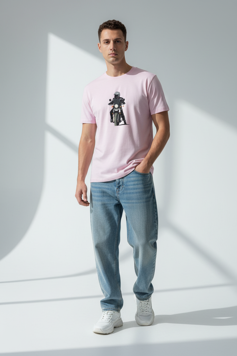 Light Baby Pink Male Model