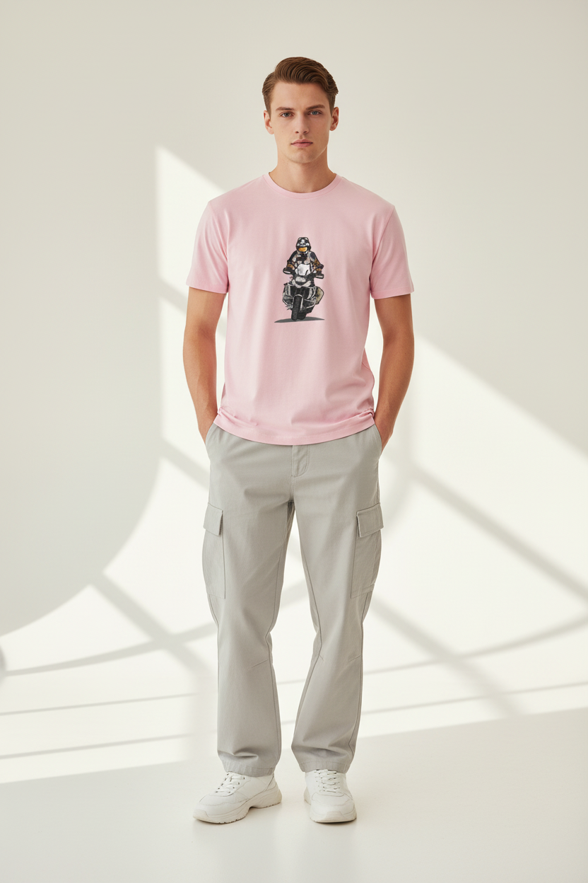 Light Baby Pink Male Model