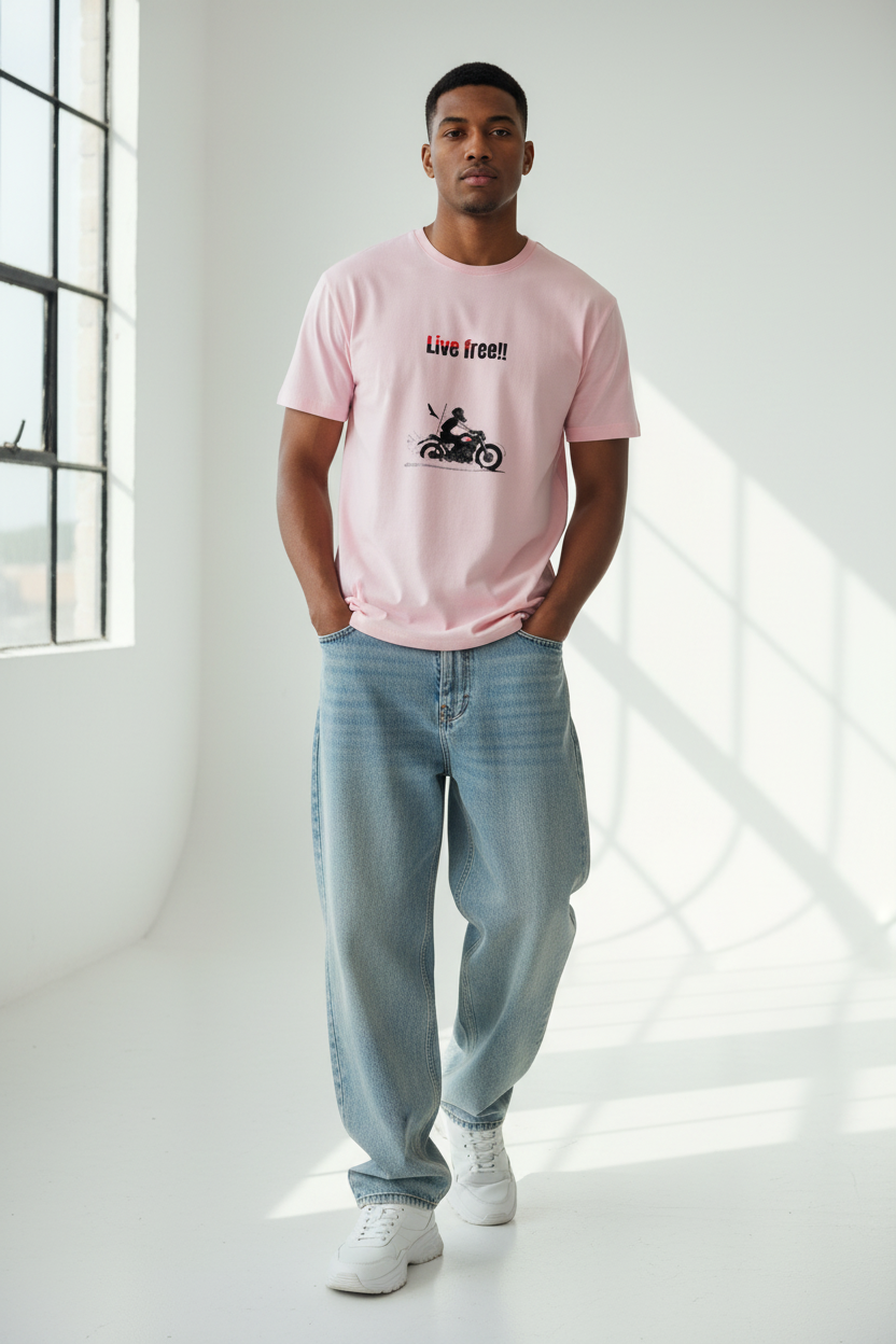 Light Baby Pink Male Model