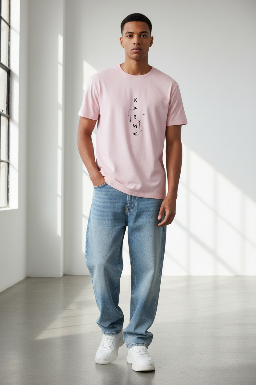 Light Baby Pink Male Model