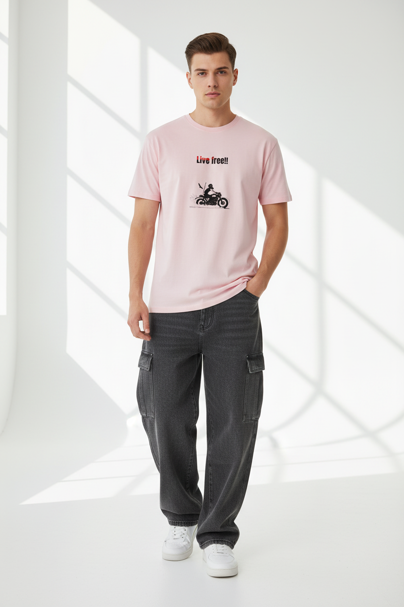 Light Baby Pink Male Model