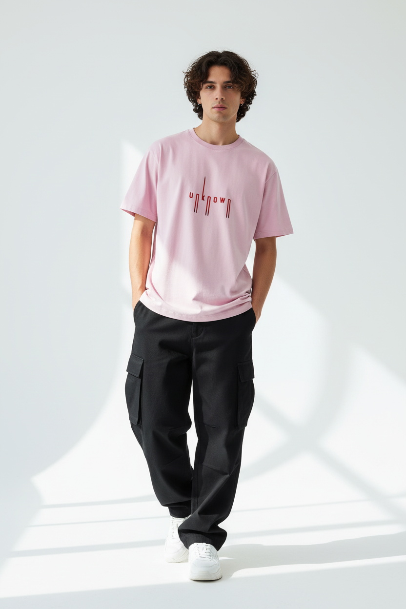 Light Baby Pink male - relaxed elegant pose