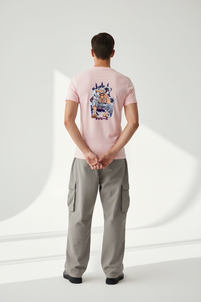 Male model - Light Baby Pink back