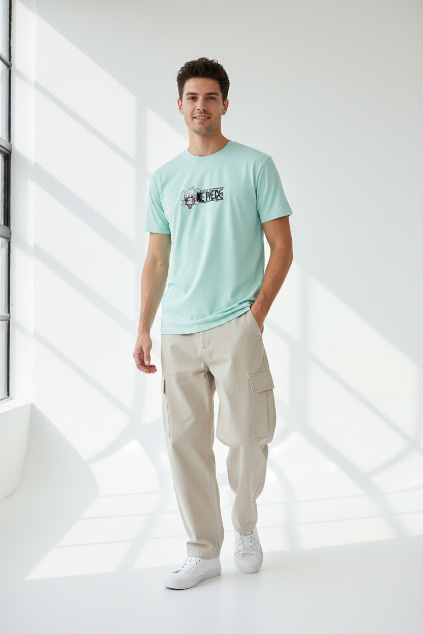 Male model - Mint front