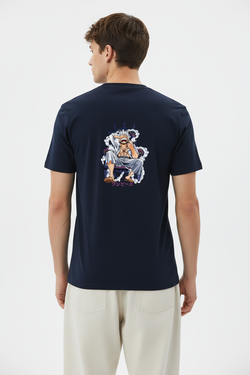 Male model - Navy Blue back