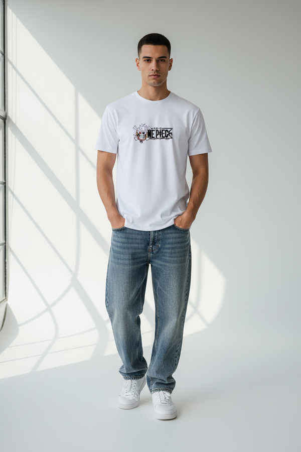 Male model - White front