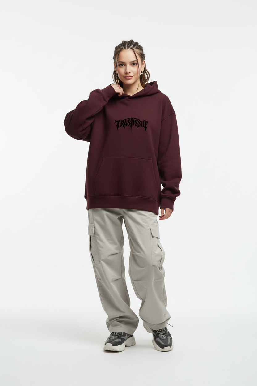 Maroon female - gentle serene pose