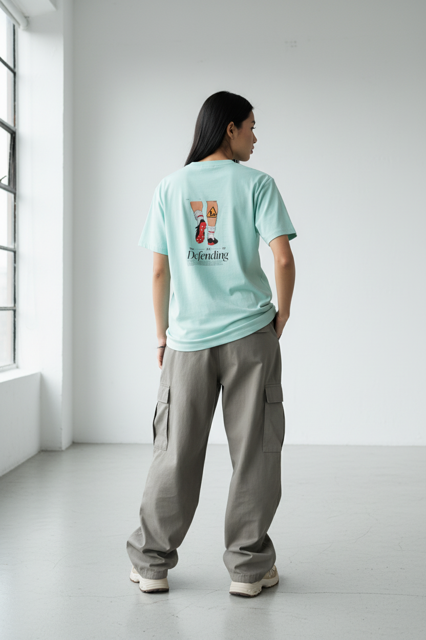 Mint - Female Model Back View