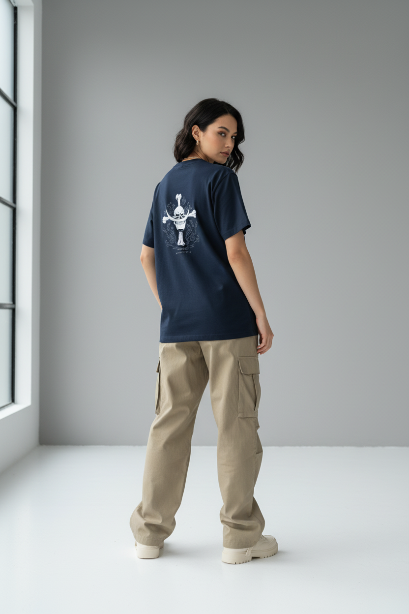 Navy Blue female back