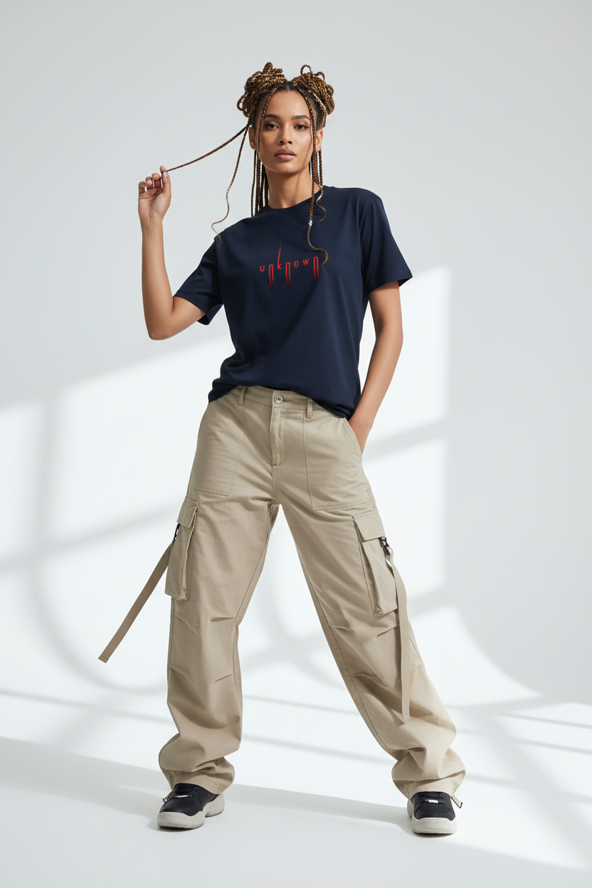 Navy Blue female - dreamy flowing pose