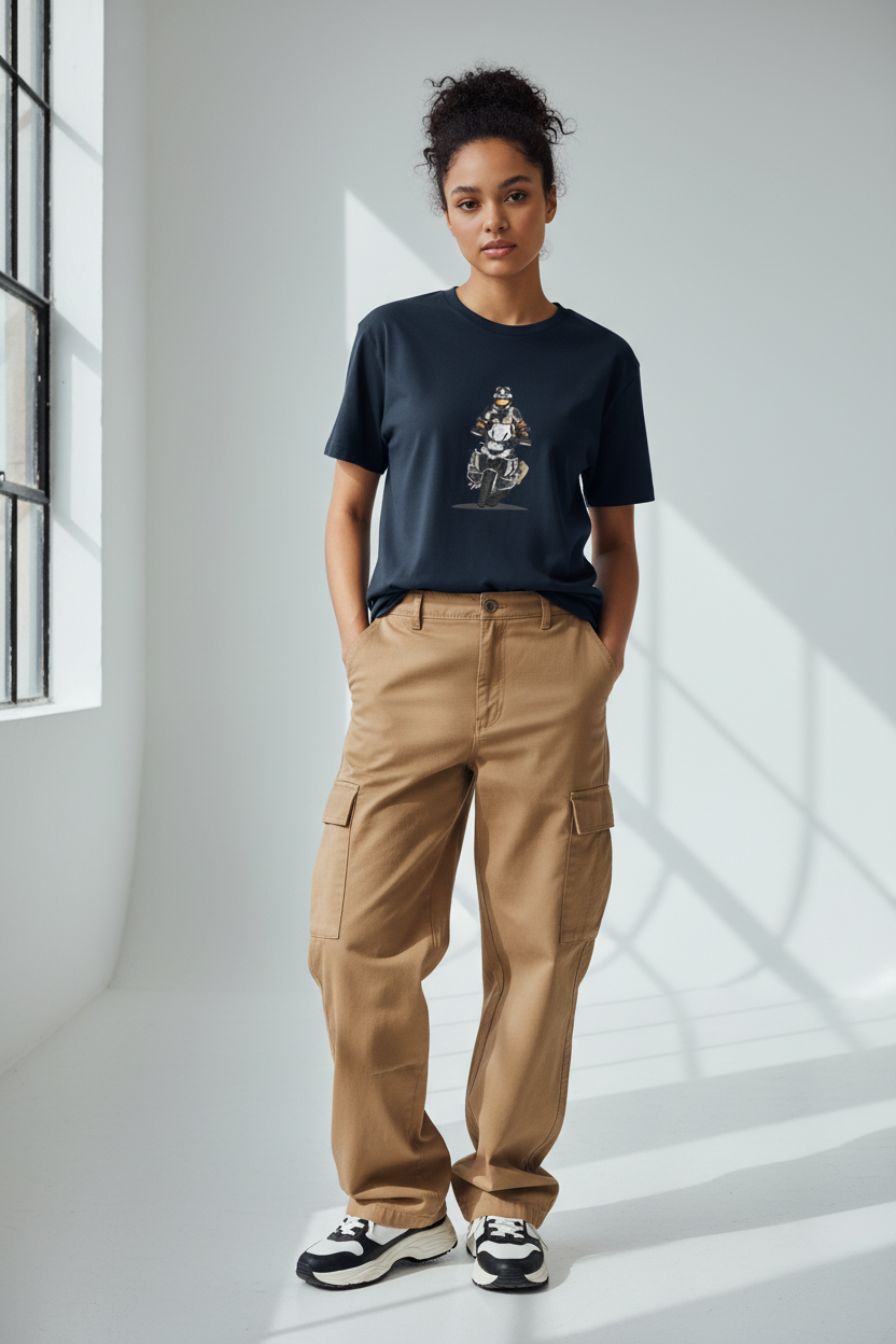 Navy Blue Female Model