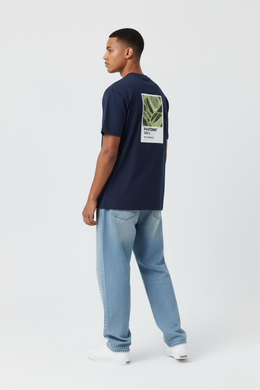 Navy Blue Three-Quarter Back