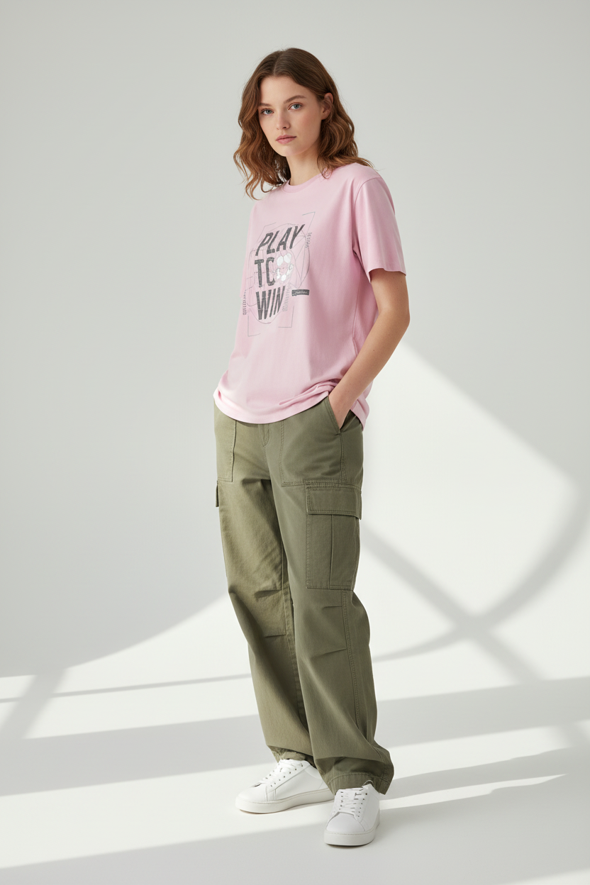 Pink - female three-quarter